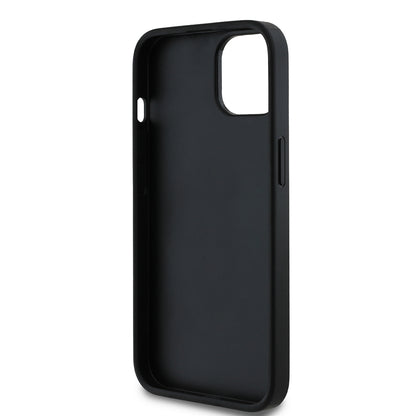 iPhone 14 Kılıf DKNY Orijinal Lisanslı Taşlı DKNY Yazılı Metalik Rhinestones PU Deri Kılıf