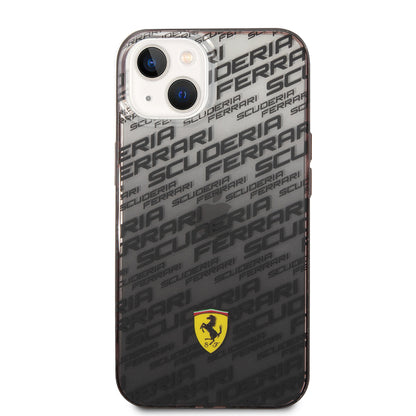 iPhone 14 Kılıf Ferrari Orijinal Lisanlı Transparan SF Baskılı Dizayn Kılıf