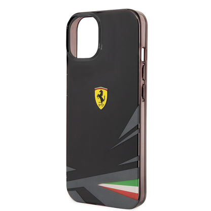 iPhone 14 Kılıf Ferrari Orijinal Lisanslı Baskı Logolu İtalyan Bayrak Baskılı Dizayn Kılıf