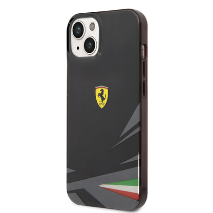 iPhone 14 Kılıf Ferrari orijinal Lisanslı Baskı Logolu İtalyan Bayrak Baskılı Dizayn Kılıf