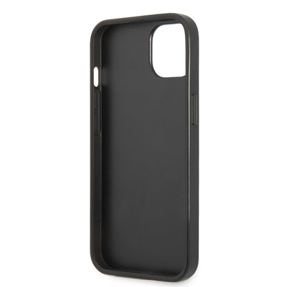 iPhone 14 Kılıf GUESS PU Safran Deri Üçgen Logo Dizayn Kılıf