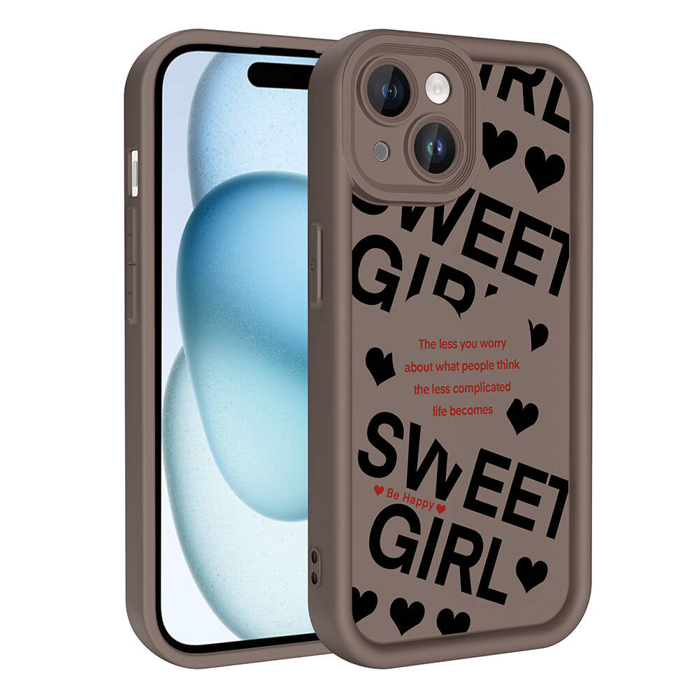 iPhone 14 Kılıf Kamera Korumalı Baskılı Arka Yüzey Zore Klas Kılıf