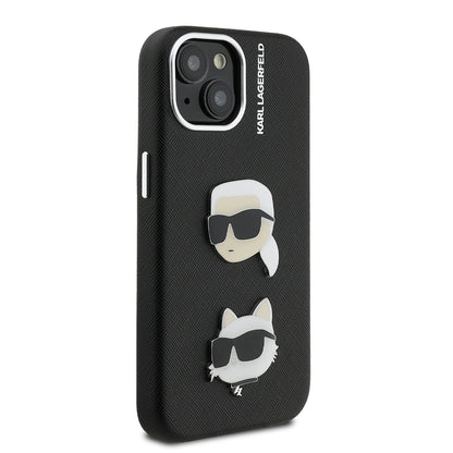 iPhone 14 Kılıf Karl Lagerfeld Orijinal Lisanslı K&C Heads Pin Kılıf