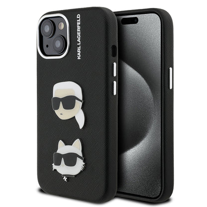 iPhone 14 Kılıf Karl Lagerfeld Orijinal Lisanslı K&C Heads Pin Kılıf