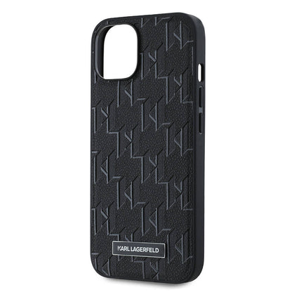 iPhone 14 Kılıf Karl Lagerfeld Orijinal Lisanslı M-safe Şarj Özellikli KL Yazılı Hot Stamp Kılıf