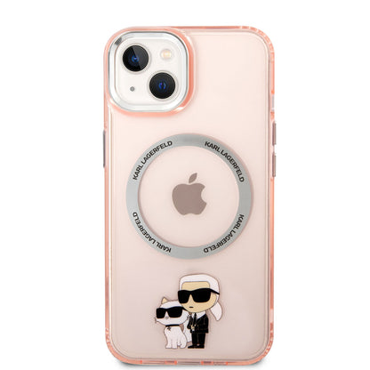 iPhone 14 Kılıf Karl Lagerfeld M-safe Şarj Özellikli K&C Dizayn Kılıf