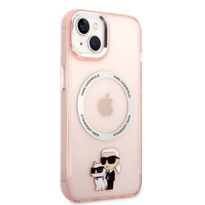 iPhone 14 Kılıf Karl Lagerfeld M-safe Şarj Özellikli K&C Dizayn Kılıf