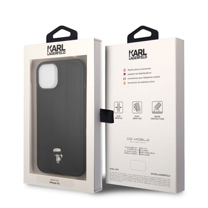 iPhone 14 Kılıf Karl Lagerfeld Nylon Puffy Airbag Karl Dizayn Kılıf