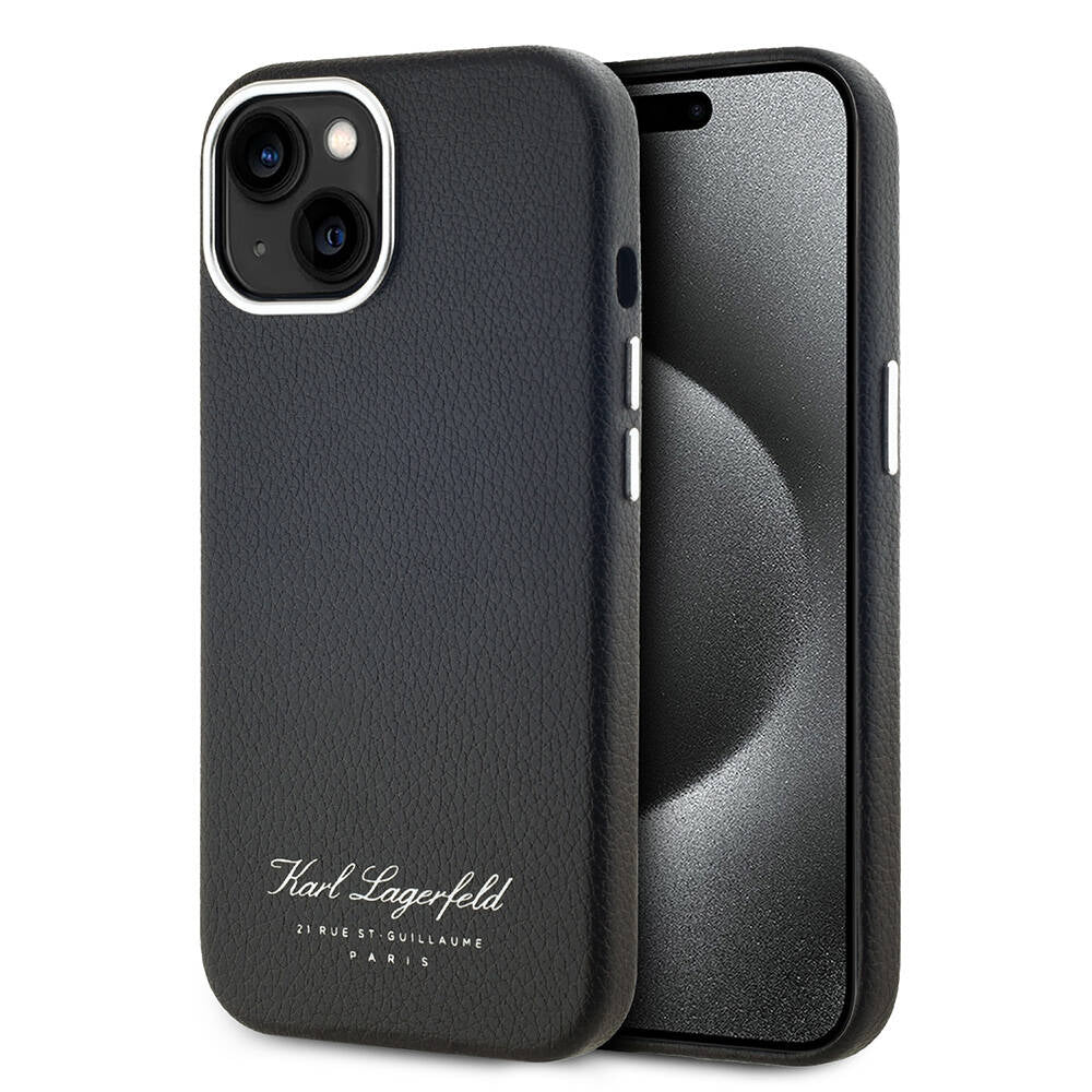 iPhone 14 Kılıf Karl Lagerfeld orijinal Lisanslı KL Yazılı Hotel Kılıf