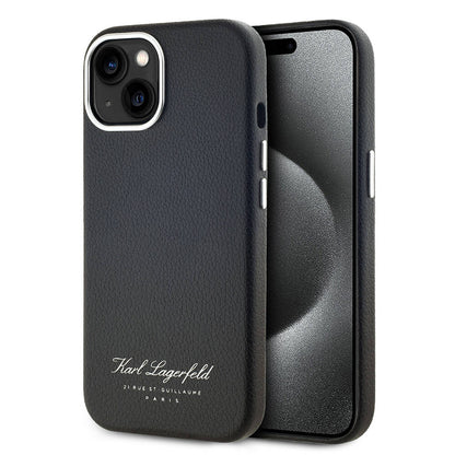 iPhone 14 Kılıf Karl Lagerfeld orijinal Lisanslı KL Yazılı Hotel Kılıf