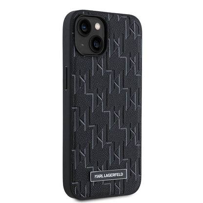 iPhone 14 Kılıf Karl Lagerfeld orijinal Lisanslı M-safe Şarj Özellikli KL Yazılı Hot Stamp Kılıf