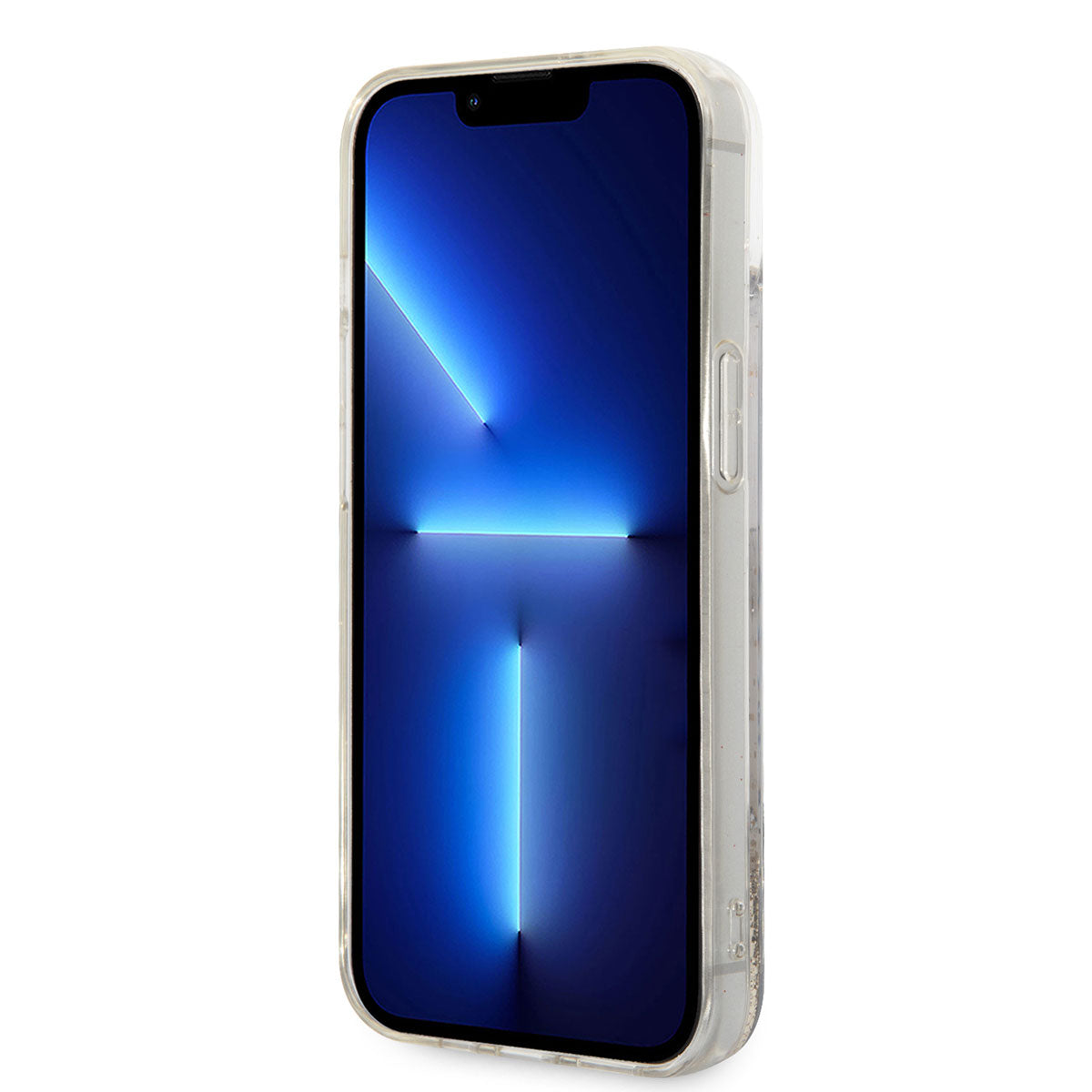 iPhone 14 Kılıf Karl Lagerfeld Sıvılı Simli Choupette Dizayn Kılıf