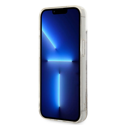 iPhone 14 Kılıf Karl Lagerfeld Sıvılı Simli Choupette Dizayn Kılıf