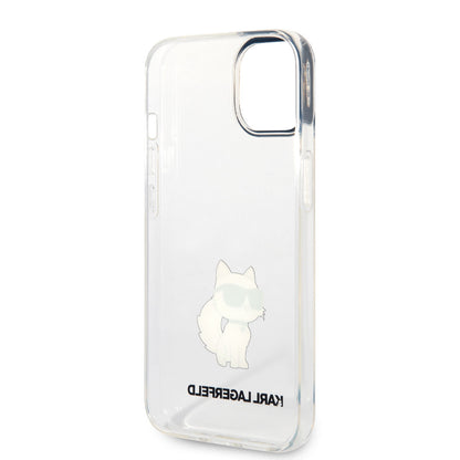 iPhone 14 Kılıf Karl Lagerfeld Transparan Choupette Dizayn Kılıf