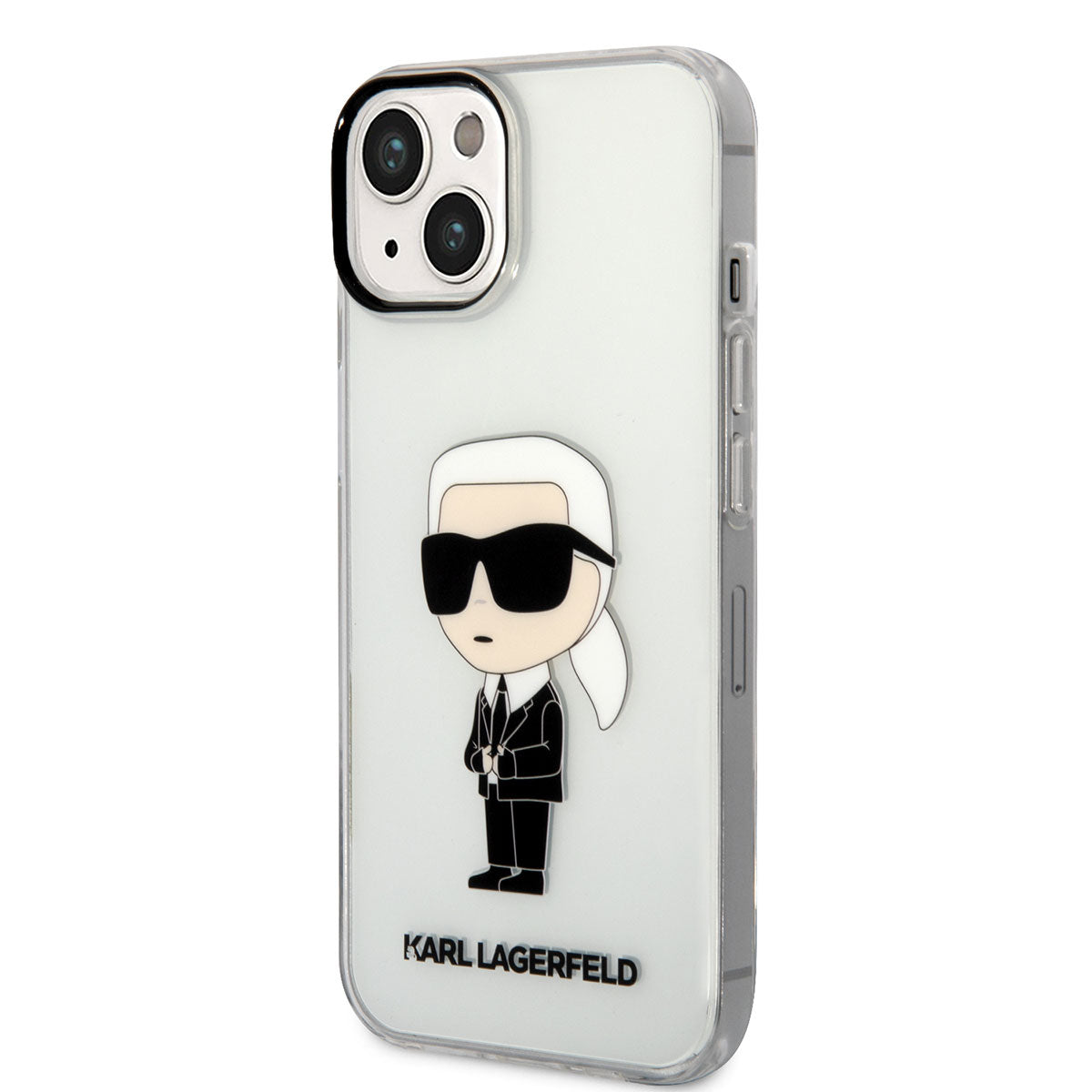 iPhone 14 Kılıf Karl Lagerfeld Transparan İkonik Karl Dizayn Kılıf