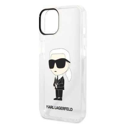 iPhone 14 Kılıf Karl Lagerfeld Transparan İkonik Karl Dizayn Kılıf