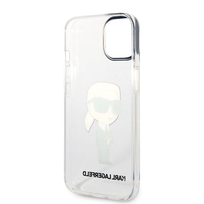 iPhone 14 Kılıf Karl Lagerfeld Transparan İkonik Karl Dizayn Kılıf