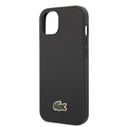iPhone 14 Kılıf Lacoste orijinal Lisanslı PU Pike Desenli Arka Yüzey İkonik Timsah Dokuma Logolu Kılıf