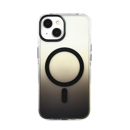 iPhone 14 Kılıf M-safe Şarj Özellikli Transparan Renk Geçişli Zore Toros Kılıf