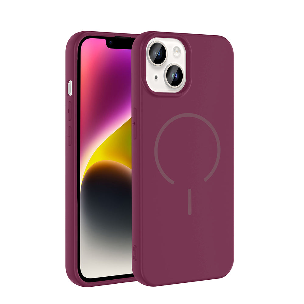 iPhone 14 Kılıf M-safe Şarj Özellikli Zore Meta Kılıf