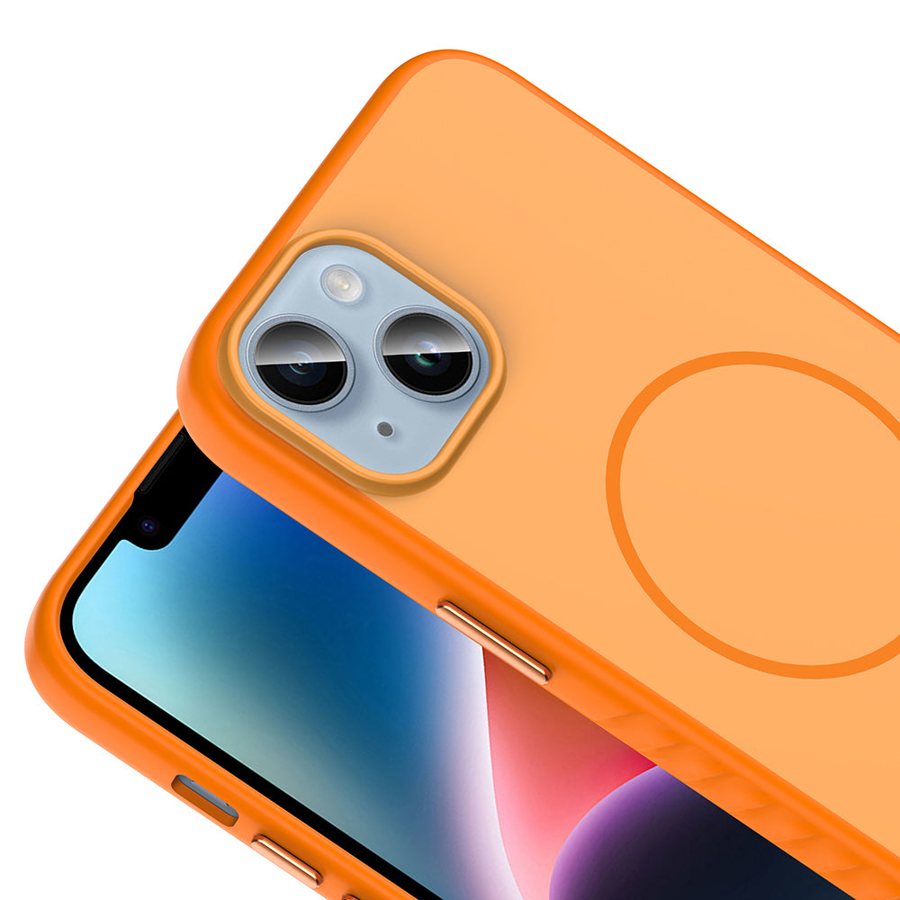 iPhone 14 Kılıf M-safe Şarj Özellikli Zore Tea Kılıf