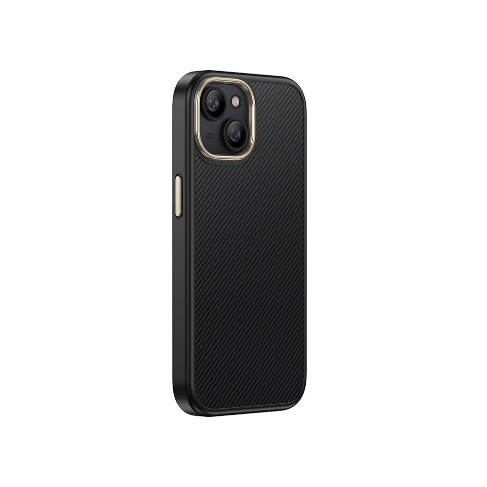 iPhone 14 Kılıf M-safe Şarj Özellikli Karbon Fiber Görünümlü Zore Antina Kılıf