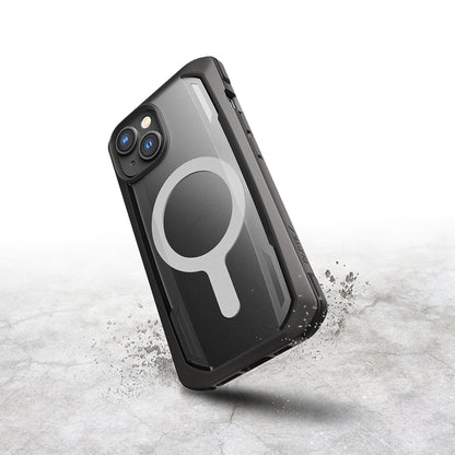 iPhone 14 Kılıf M-safe Şarj Özellikli Raptic Secure Serisi Çift Kat TPU Kenarlı Şeffaf Arka Yüzeyli Kılıf