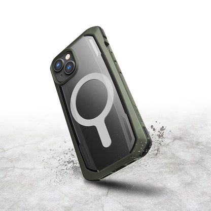iPhone 14 Kılıf M-safe Şarj Özellikli Raptic Secure Serisi Çift Kat TPU Kenarlı Şeffaf Arka Yüzeyli Kılıf