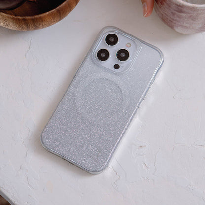 iPhone 14 Kılıf M-safe Şarj Özellikli Simli Arka Yüzey Coehl Lumino Kılıf