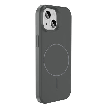 iPhone 14 Kılıf M-safe Şarj Özellikli Sıvı Teknolojili Silinebilir Sert Zore Kivi Kılıf