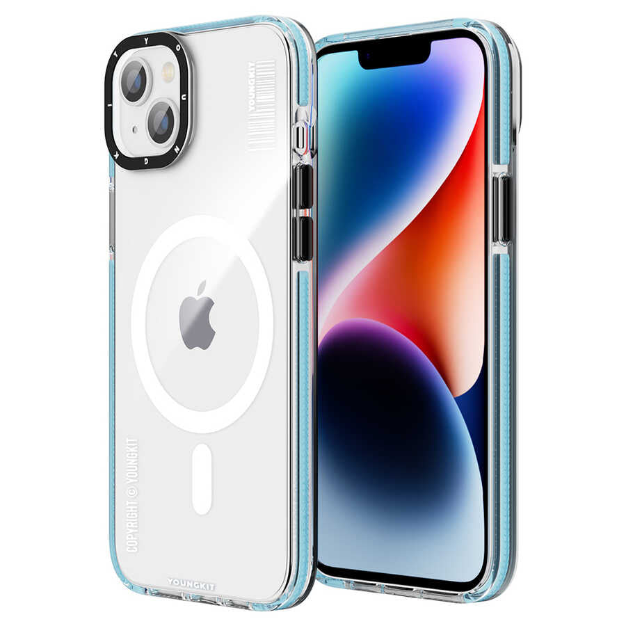 iPhone 14 Kılıf M-safe Şarj Özellikli YoungKit Exquisite Serisi Kılıf