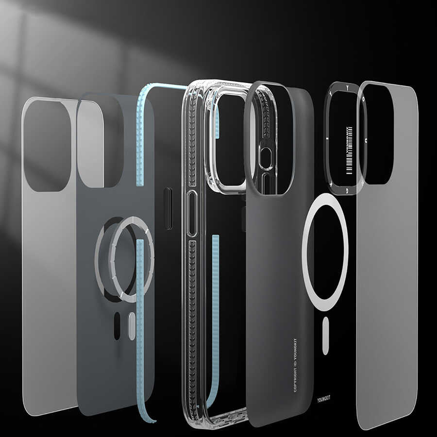 iPhone 14 Kılıf M-safe Şarj Özellikli YoungKit Exquisite Serisi Kılıf