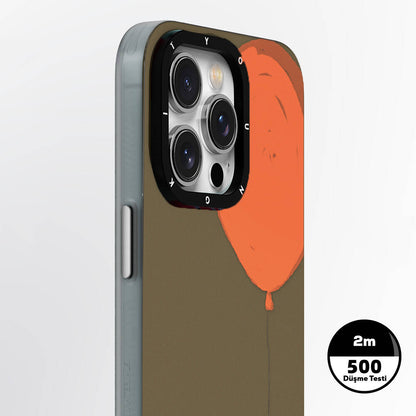 iPhone 14 Kılıf M-safe Şarj Özellikli Youngkit Orange Serisi Flying Balloon Kılıf