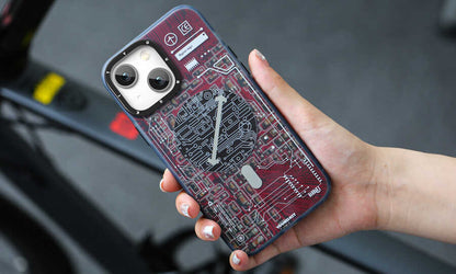 iPhone 14 Kılıf M-safe Şarj Özellikli YoungKit Technology Serisi Kılıf