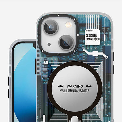 iPhone 14 Kılıf M-safe Şarj Özellikli YoungKit Technology Serisi Kılıf