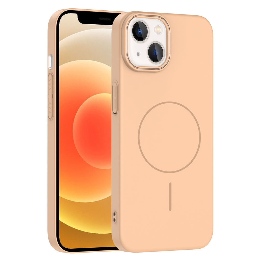 iPhone 14 Kılıf M-safe Şarj Özellikli Zore Ruby Sert Kılıf