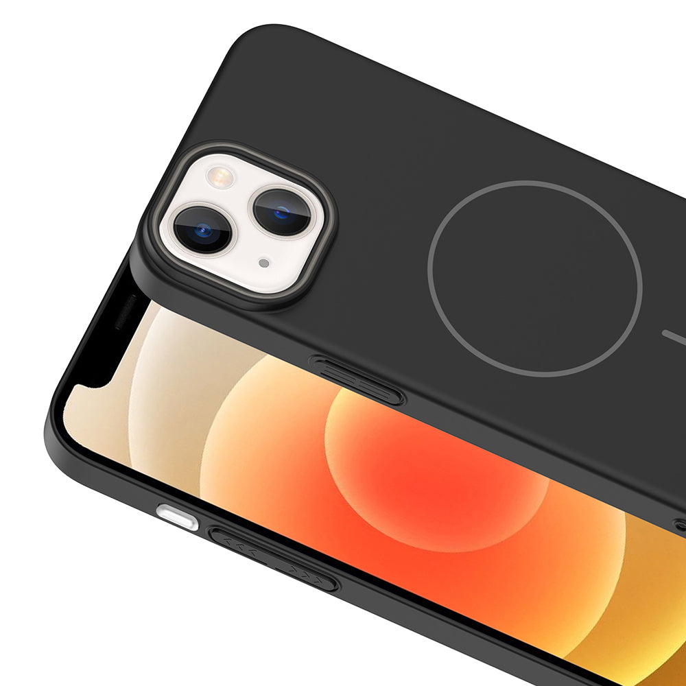 iPhone 14 Kılıf M-safe Şarj Özellikli Zore Ruby Sert Kılıf