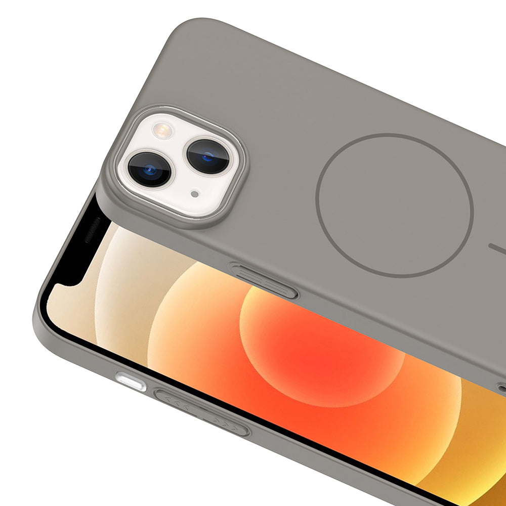 iPhone 14 Kılıf M-safe Şarj Özellikli Zore Ruby Sert Kılıf