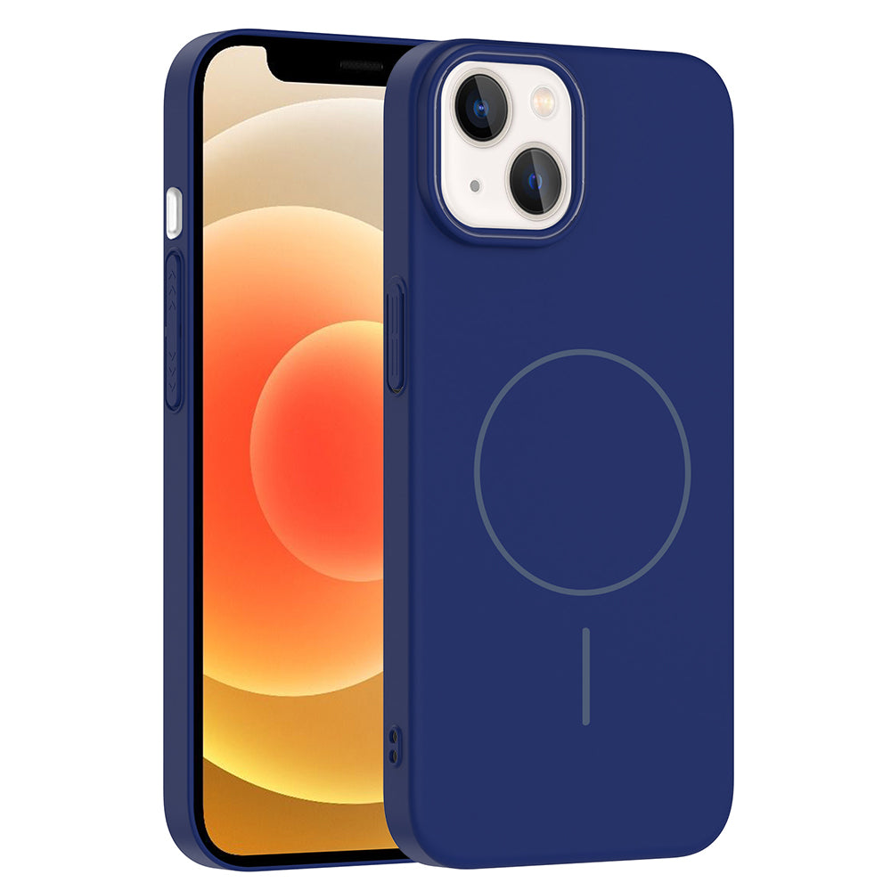 iPhone 14 Kılıf M-safe Şarj Özellikli Zore Ruby Sert Kılıf