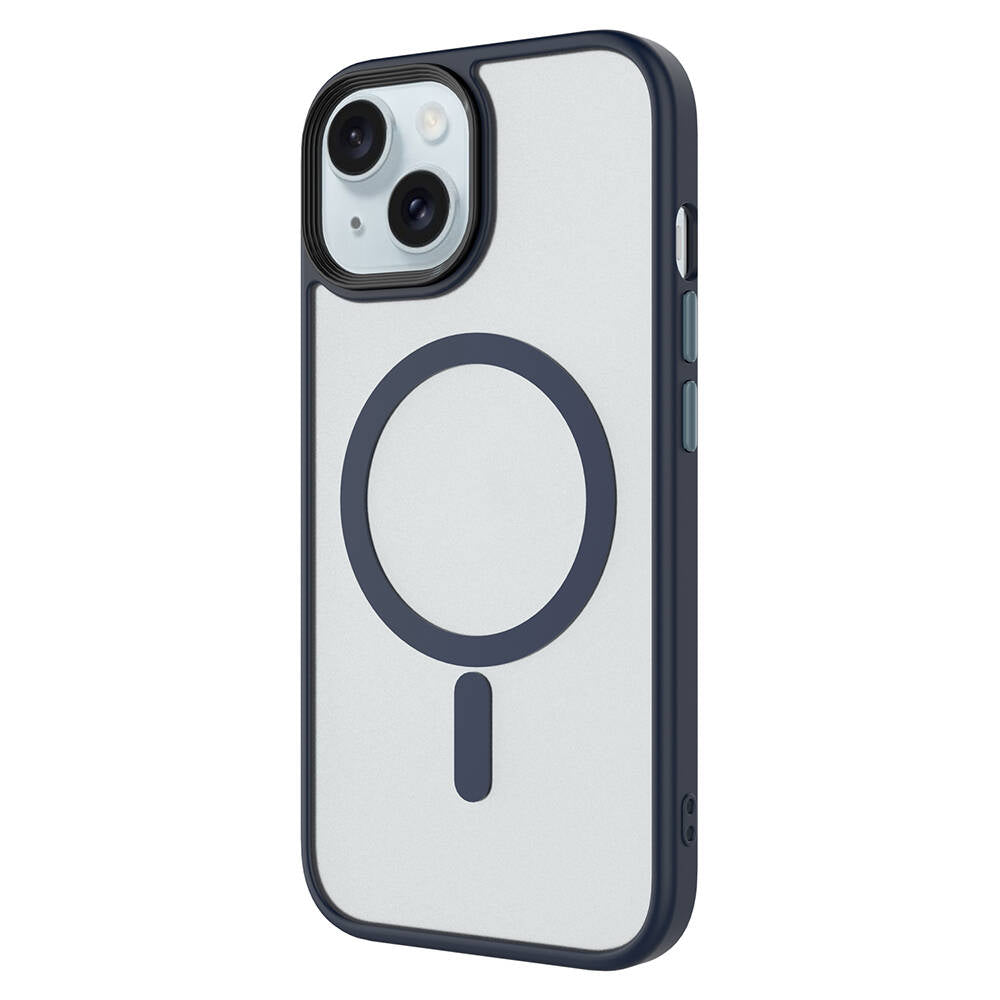 iPhone 14 Kılıf Mat Arka Yüzey Wireless Şarj Özellikli Zore Flet M-safe Kılıf