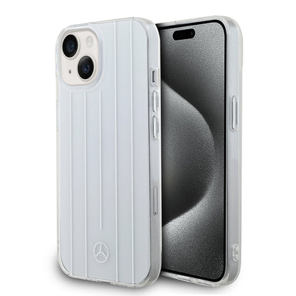iPhone 14 Kılıf Mercedes Benz Orijinal Lisanslı New Urban 3 Sert PC Paralel Çizgi Desenli Kılıf