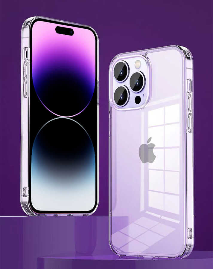 iPhone 14 Kılıf Şeffaf Airbag Tasarımlı Wiwu ZCC-108 Concise Serisi Kılıf