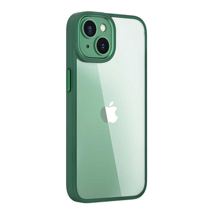 iPhone 14 Kılıf Wiwu VCC-104 Lens Korumalı Renkli Kenar Arkası Şeffaf Vivid Clear Kılıf