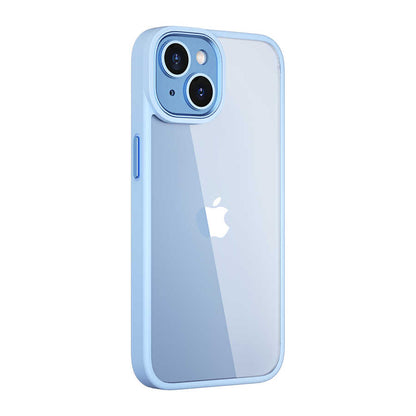 iPhone 14 Kılıf Wiwu VCC-104 Lens Korumalı Renkli Kenar Arkası Şeffaf Vivid Clear Kılıf