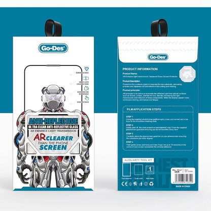 iPhone 14 Plus Go Des Anti Reflective Temperli Cam Ekran Koruyucu