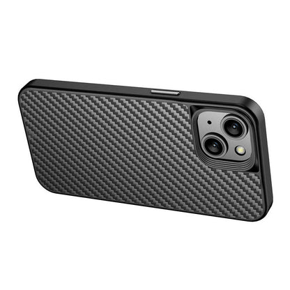 iPhone 14 Plus Kılıf Aramid Karbon Fiber M-safe Özellikli Wlons Radison Kılıf