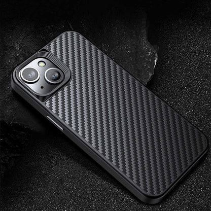 iPhone 14 Plus Kılıf Aramid Karbon Fiber M-safe Özellikli Wlons Radison Kılıf