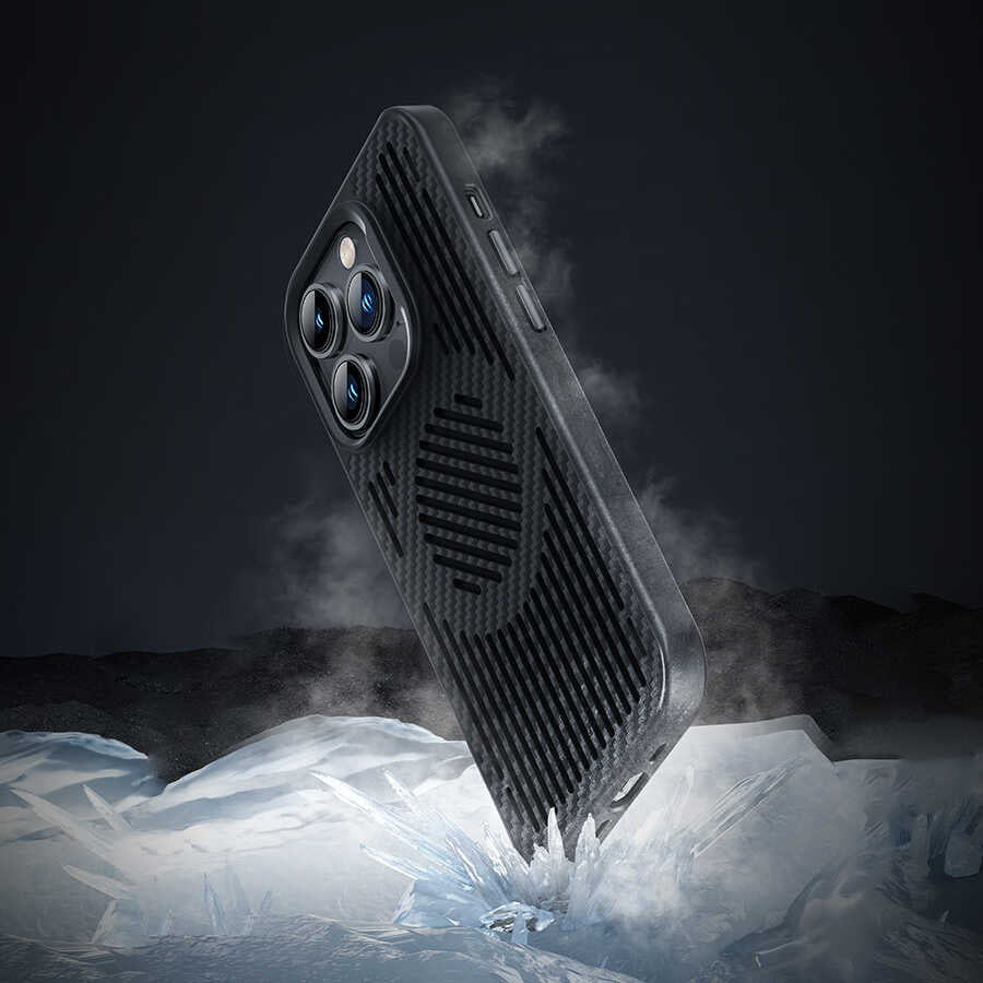 iPhone 14 Plus Kılıf Benks Magnetic Cooling Kevlar Soğutucu Özellikli Telefon Kılıfı