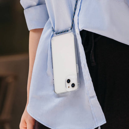 iPhone 14 Plus Kılıf Boyun Askılı Şok Önleyicili Şeffaf Lisanslı Switcheasy Play Kılıf