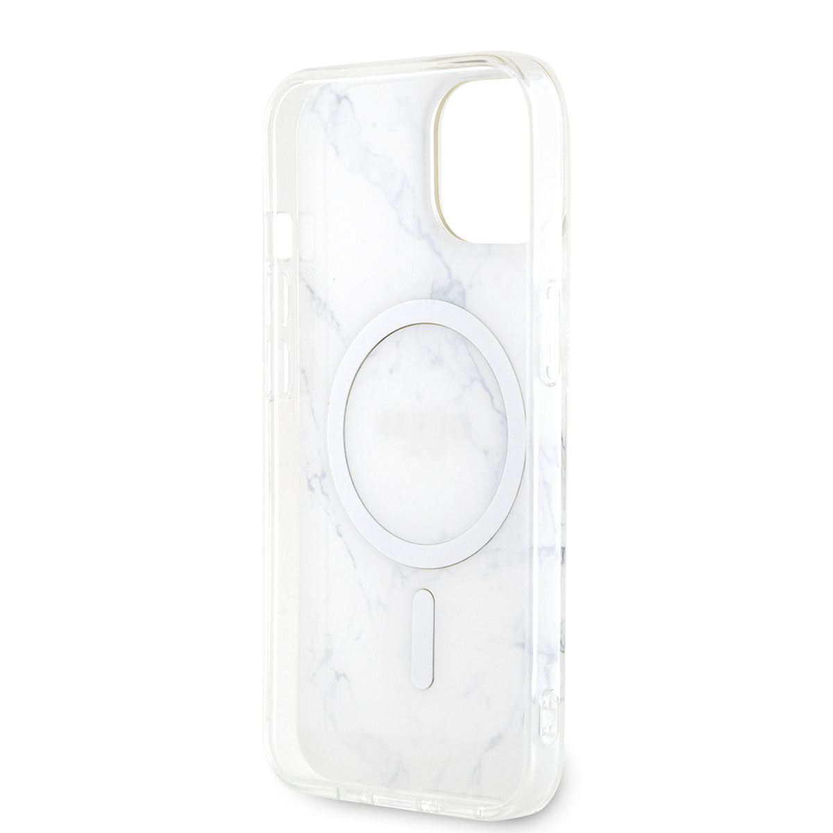 iPhone 14 Plus Kılıf GUESS M-safe Şarj Özellikli Mermer Desenli Kılıf